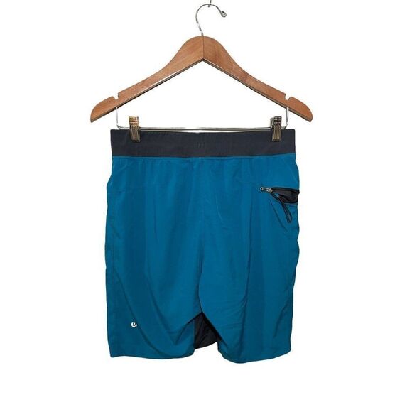 Lululemon The Short Athletic Shorts Mens Small Green Blue Athletic Activewear - Picture 2 of 7